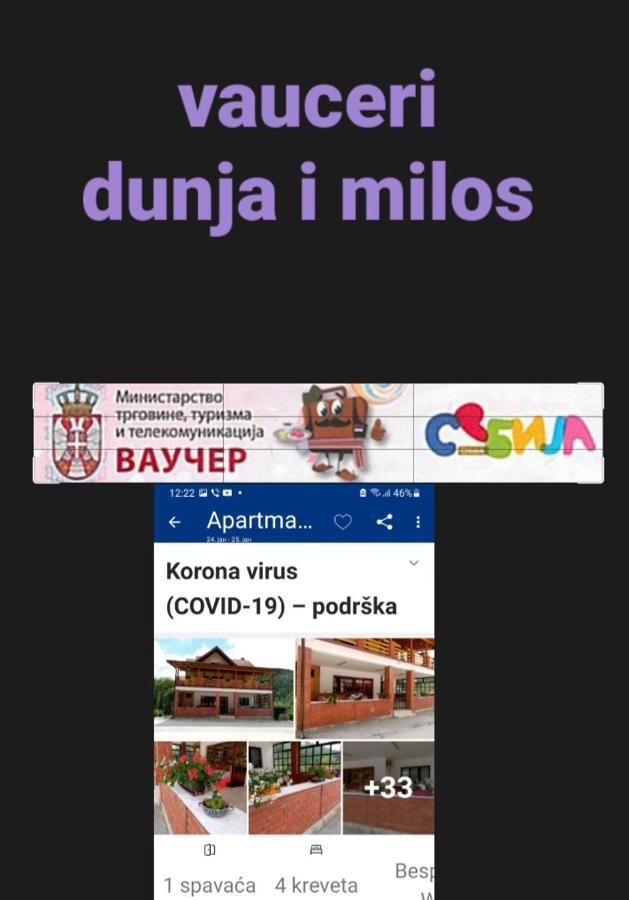 Apartman Dunja I Milos Мокра Гора Екстер'єр фото